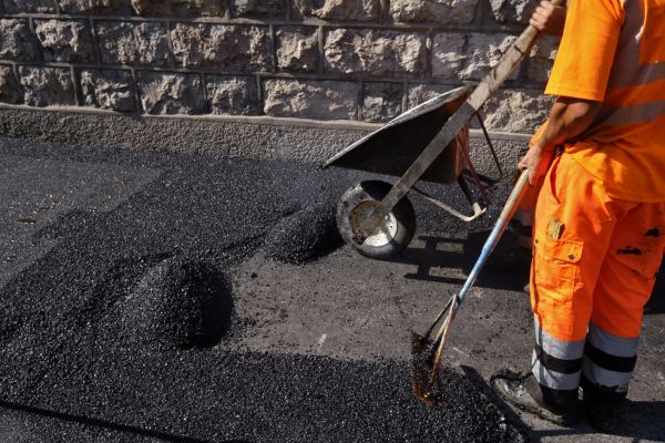 Porous Paving Installation in Spring